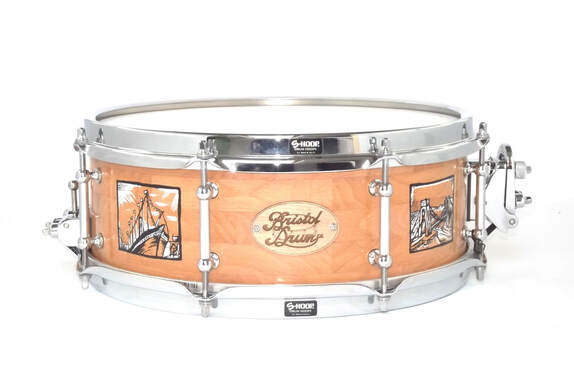 unique custom snare drum, iconic Bristol, made in Bristol, best snare drum
