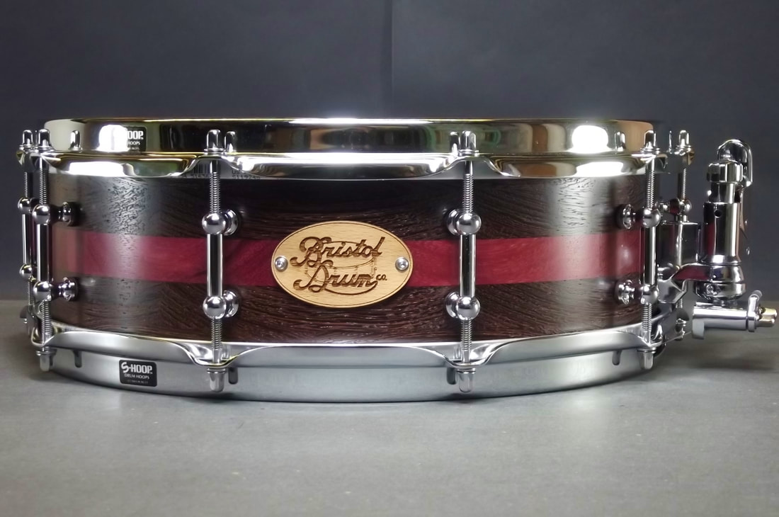 Purpleheart wood snare drum