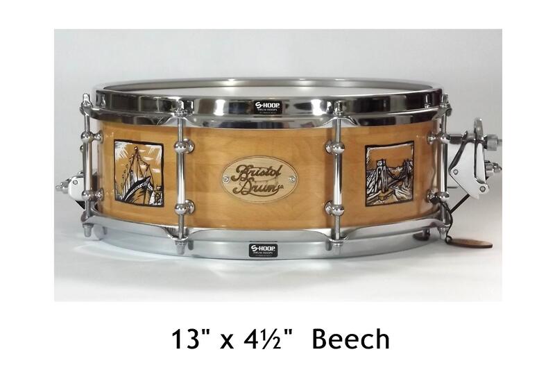 Beech snare drum